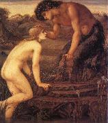 Sir Edward Coley Burne-Jones Pan and Psyche Sweden oil painting artist